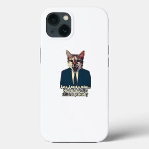 Etui iPhone 13 Mème de chat mignon amusant pour les personnes et