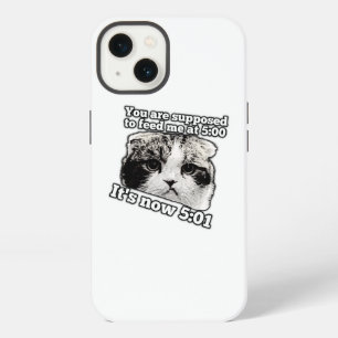 Etui iPhone 13 Mème drôle de chat en colère pour les propriétaire
