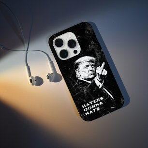 Coque iPhone 15 Pro Meme drôle du doigt d'honneur de Trump 2026