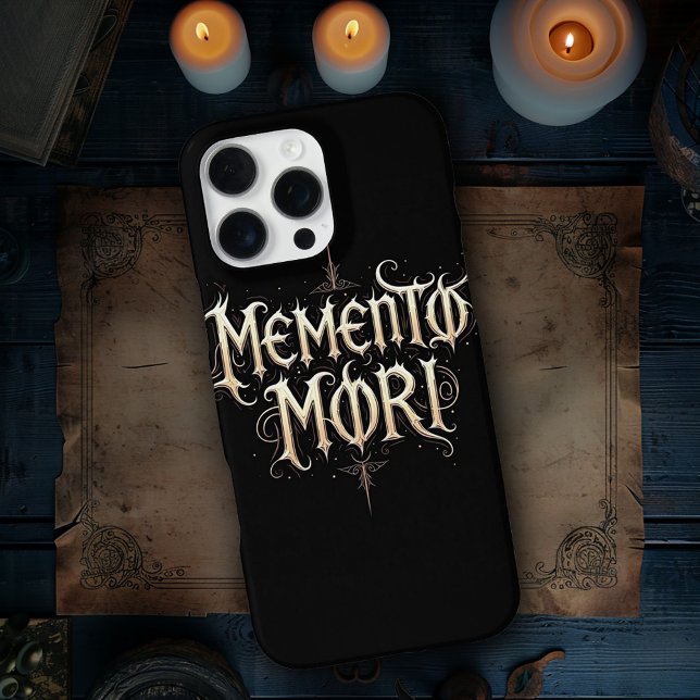 Coque iPhone Memento Mori Gothique (Créateur téléchargé)