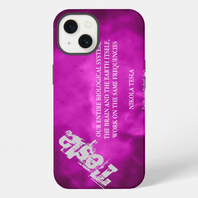 COQUE iPhone MÊMES FRÉQUENCES - NIKOLA TESLA 2.0 (Verso)