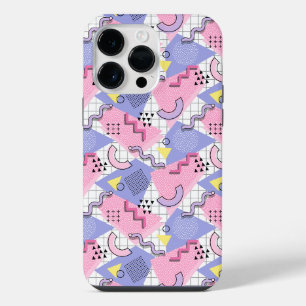 Coque Pour Pour iPhone 14 Pro Max Memphis Actif Rose Lilas des années 80