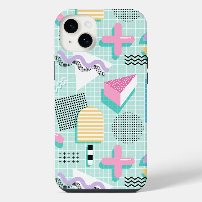 Coque iPhone Memphis Sweet Candies (Verso)
