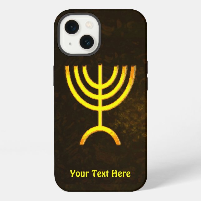 Coque iPhone Menorah Flame (Verso)