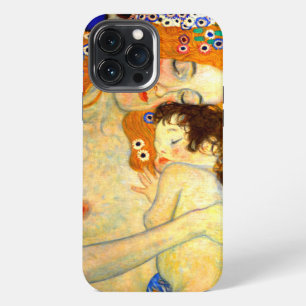 Etui iPhone 13 Pro Max Mère et enfant par Gustav Klimt Art nouveau