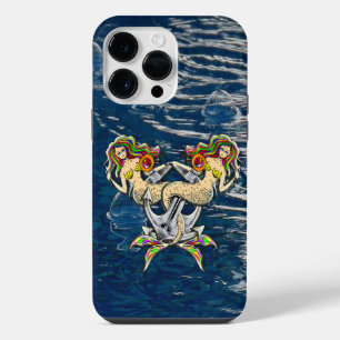 Coque Pour Pour iPhone 14 Pro Max Mermaids - Design nautique pour les amoureux des o