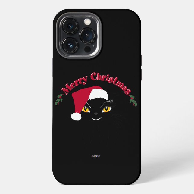 Coque iPhone Merry Christmas Kitty Cat (Verso)