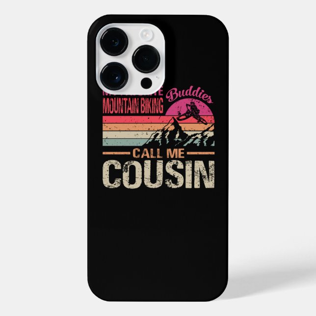 Coque iPhone Mes amis préférés du VTT Appelez-moi Cousin (Verso)