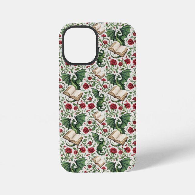 Coque iPhone Mes Premiers Amours - Dragons et Livres (Verso)