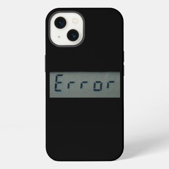 Coque iPhone Message d'erreur électronique (Verso)