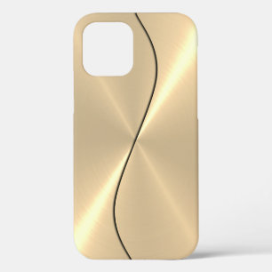 Coque iPhone 12 Pro Métal en acier inoxydable or