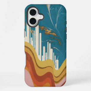 Coque iPhone 16 Plus Métissage des formes organiques