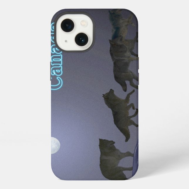 Coque iPhone Meute de loups (Verso)