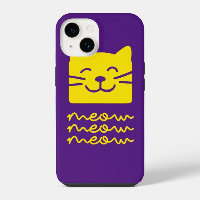 Coque iPhone Miaou Miaou (Verso)