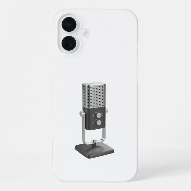Coque iPhone Microphone studio moderne (Verso)