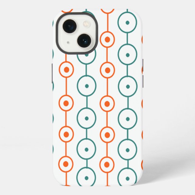 Coque iPhone Mid-Century Modern Circle Strings (Verso)