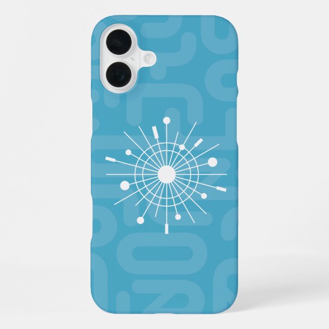 Coque iPhone Midcentury MOD Cool Yule Atomic Sputnik Noël (Verso)