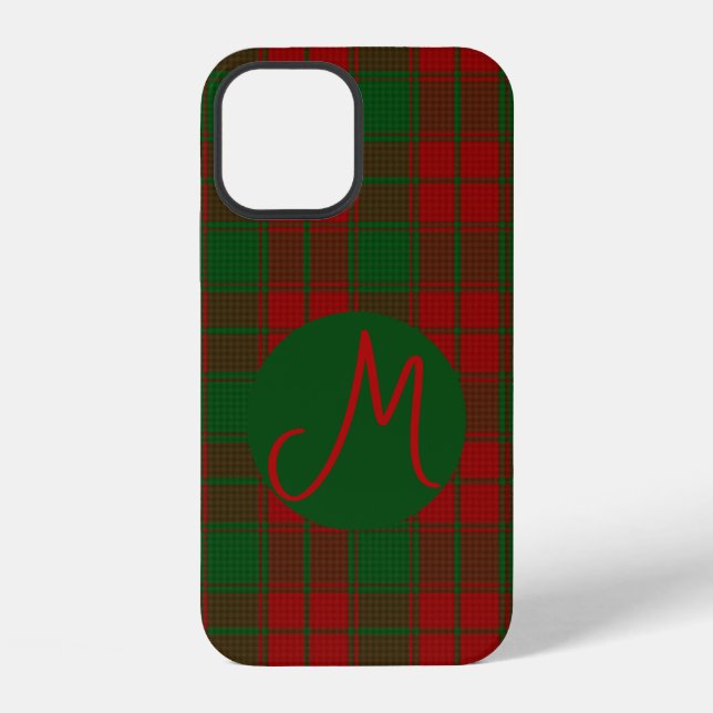 Coque iPhone Middleton Tartan Monogrammé (Verso)