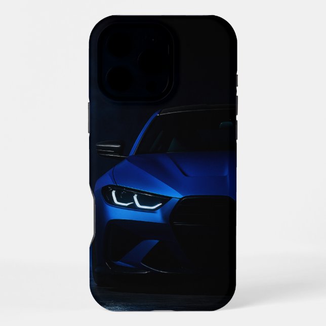 Coque iPhone Midnight Blue Beast – Sport Car Street Case (Verso)