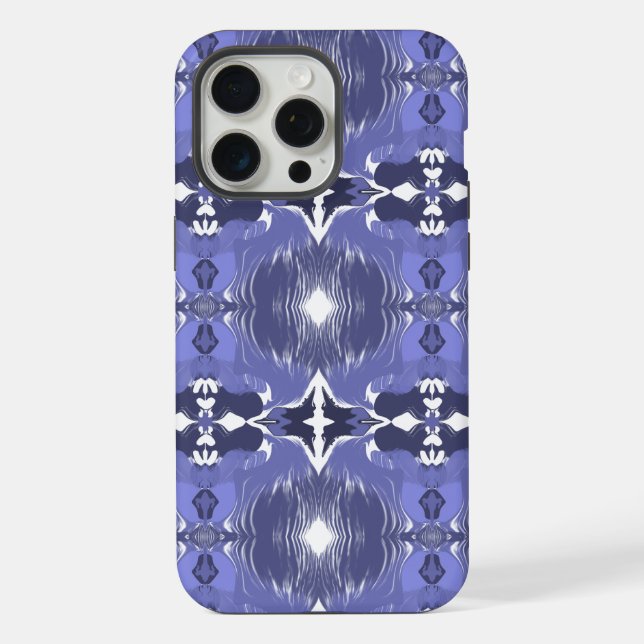 Coque iPhone Midnight Indigo Kaleidoscope  (Verso)