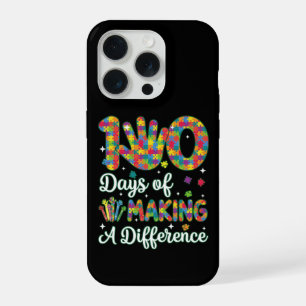 Coque iPhone 15 Pro Mignon 100 jours de puzzle d'inclusion qui font un