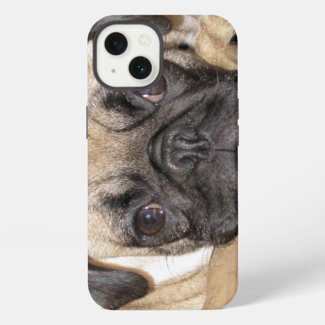 Coque iPhone Mignon chiot Pug (Verso)