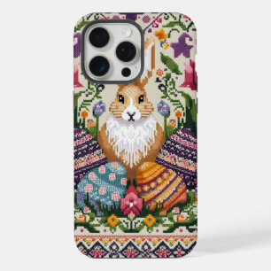 Coque iPhone 15 Pro Max Mignon/Coloré printemps/Pâques fair isle