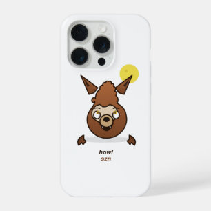 Coque iPhone 15 Pro Mignon cri de saison dessin animé loup-garou Hallo