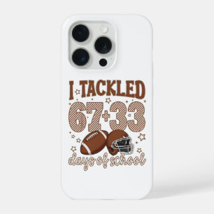 Coque iPhone 15 Pro Mignon J'ai Réussi 100 Jours École Football Enfant