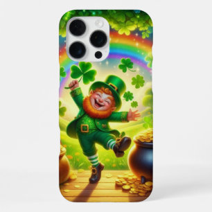 Coque iPhone 16 Pro Max Mignon lutin magique de la Saint-Patrick