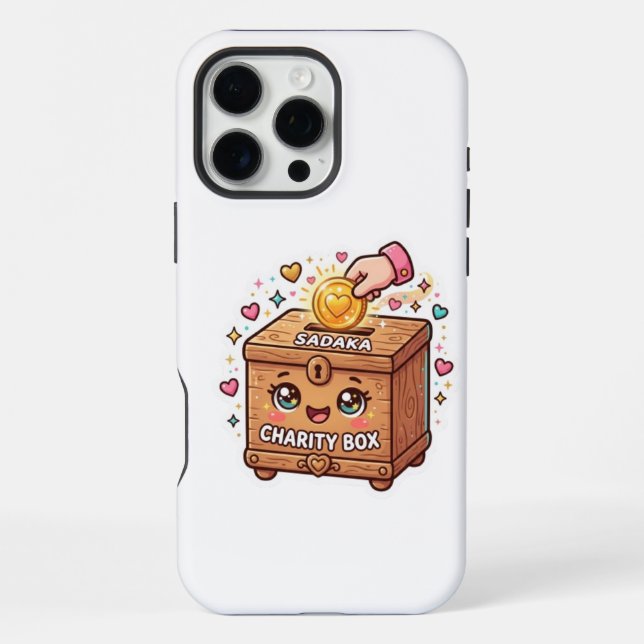 Coque iPhone Mignonne boîte à Sadaka marocaine de charité Gi is (Verso)