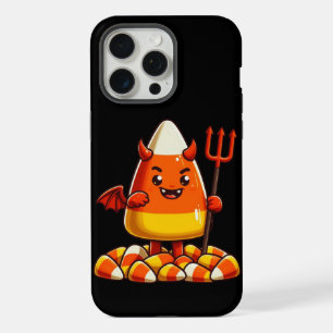 Coque iPhone 15 Pro Max Mignonne Halloween monstre de maïs bonbon