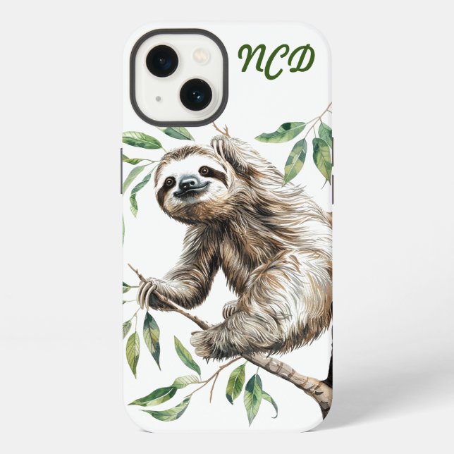 Coque iPhone Mignonnette Branchée Dans Un Arbre (Verso)