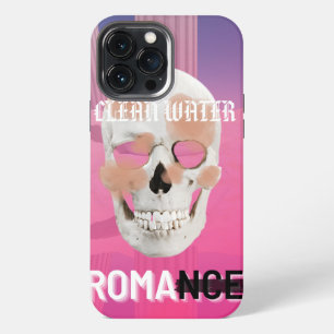 Etui iPhone 13 Pro Max Mikitiez Dreamer crâne tatto arc-en-ciel rocher ro