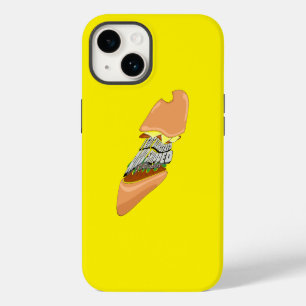 Coque Pour iPhone 14 Mikitiez espace dolly crâne chips hamburger french