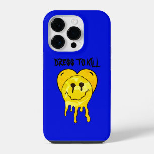 Coque Pour iPhone 14 Plus Mikitiez fond jaune coeur sourire amitié