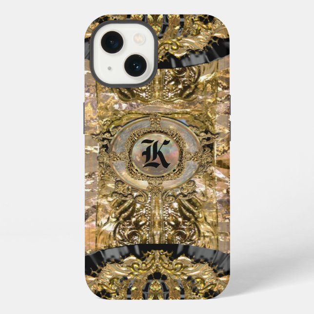 Coque iPhone Millysteem Élégant Monogramme (Verso)