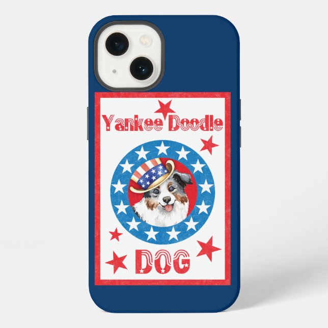 Coque iPhone Mini Berger Américain Patriotique (Verso)