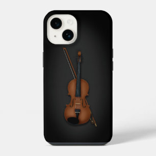 Coque Pour iPhone 14 Mini-violon et archet trompe l'oeil exquis