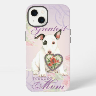 Etui iPhone 13 Miniature Bull Terrier Cœur Maman