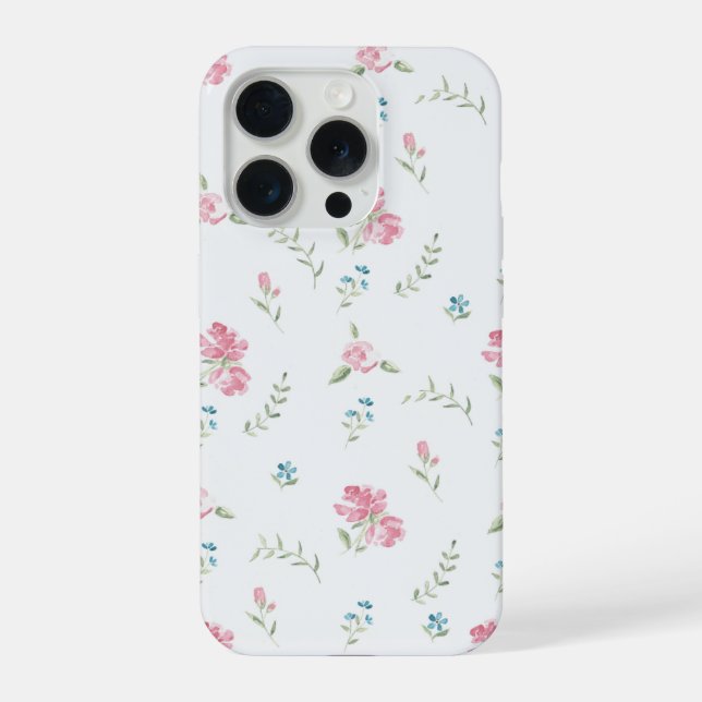 Coque iPhone Minimal Custom Floral Photo (Verso)