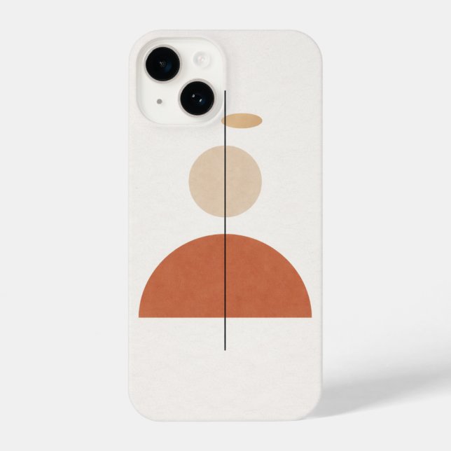 Coque iPhone Minimal Geometric Abstract Art (Verso)
