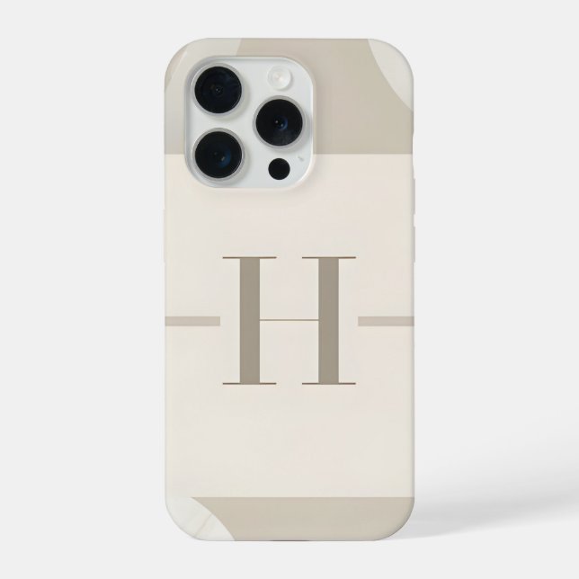 Coque iPhone Minimal Letter H Phone Case (Verso)