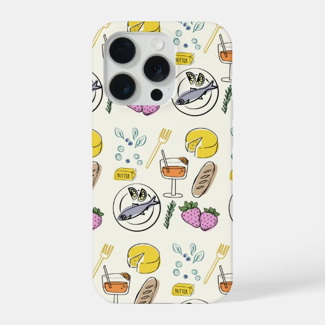 Coque iPhone Minimaliste gourmand (Verso)