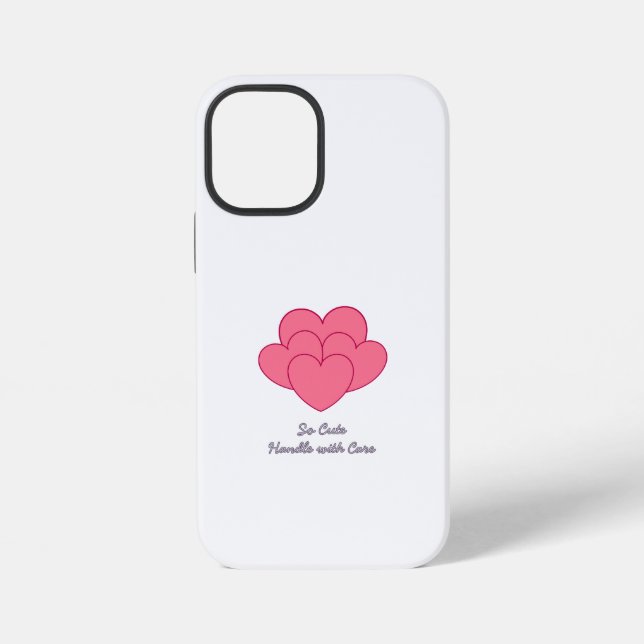 Coque iPhone Minimaliste Moderne Tellement Mignon  (Verso)