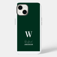 Minimaliste Monogramme Personnalisé de Style Vert