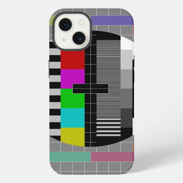 Coque iPhone Mire de test de télévision rétro PM5544 (Verso)