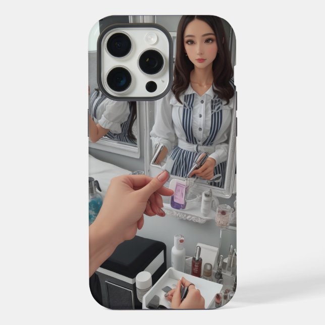 Coque iPhone Miroir de commodité réfléchissant Mirror Mirror (Verso)