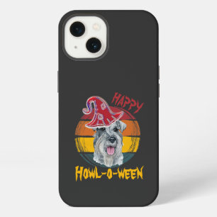 Etui iPhone 13 Mittelschnauzer Halloween Vintage Sunset Drôle