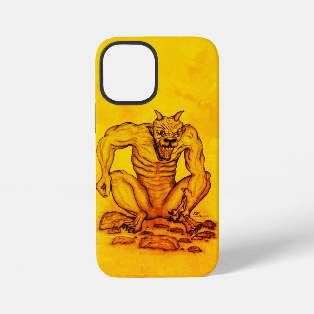Coque iPhone Mix-Créature - Troll, Golem et Devil (Verso)